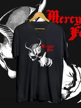 Sale Черна цветна тениска Mercyful Fate Dead Again The Nights Heavy Metal S-2XL!!