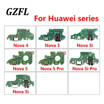 Ново за Huawei Nova 3 3i 4 5 5pro 5i 5i pro USB зарядно устройство порт док конектор Flex кабел с микрофон