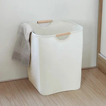 Голям капацитет за съхранение на пране Кошница за мръсни дрехи с дръжка Затрудняване Сгъваеми аксесоари за баня