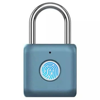Водоустойчив биометричен пръстов отпечатък заключване против кражба сигурност USB акумулаторна катинар