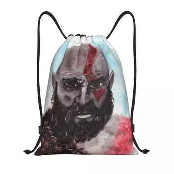Kratos Sparta 12 Смешни графични чанти за шнур Фитнес чанта Пехотен пакет Уютна раница Хумор Графика