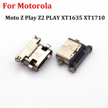 2-10pcs Micro USB 18pin Type C Jack Connector socket Data charging port tail plug For Motorola Moto Z Play Z2 PLAY XT1635 XT1710
