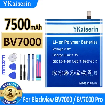 YKaiserin батерия 7500MAH за Blackview BV7000 BV 7000 / BV7000 Pro BV7000Pro акумулаторни батерии Bateria + безплатни инструменти