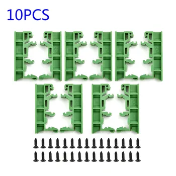 10pcs PCB монтажни скоби DRG-01 PCB DIN 35 релса адаптер платка монтаж скоба стойка държач с винтове