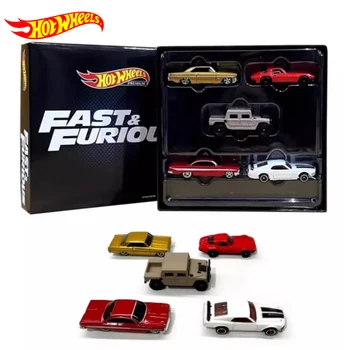 Истински Hot Wheels Premium Car Fast & Furious Voiture Diecast 1:64 Chevrolet Corvette Ford Hummer Детски момчета Играчки за деца