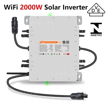 Deye 2000W инвертор 220V решетка вратовръзка слънчева микро-инвертор 4 MPPTs WiFi 22-60VDC вход за слънчев панел мощност система интелигентен уред