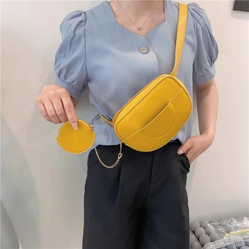 Луксозно дизайнерско седло Дамска чанта за гърдите Висококачествени чанти Crossbody Дамски модни верижни чанти Hobos чанта Банан колан чанта