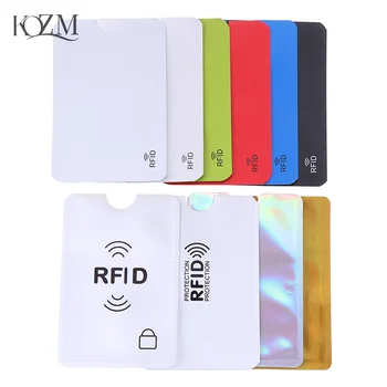 10PCS Протектор за кредитни карти Защитен ръкав RFID блокиращ държач за ID Фолио щит