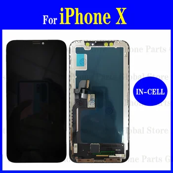 Incell LCD за iPhone X дисплей екран сензорен панел дигитайзер сензор събрание Няма мъртъв пиксел замяна за iPhoneX LCD дисплей