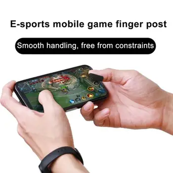 1~5PCS Стикери за пръсти за мобилни игри Стикер за пръсти с пълен сензорен екран Доказателство за пот & Дишащ екран Контактни стикери за ръкавици