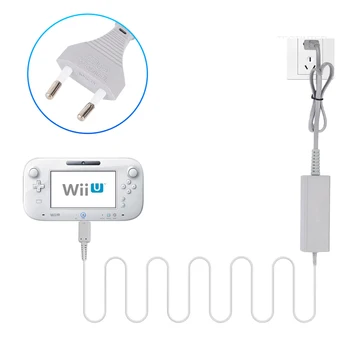 EU Plug AC адаптер зарядно за Wii U конзола захранващ кабел съвместим с Nintendo Wii U дистанционно контролер зарядно за стена