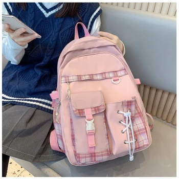 гимназия чанти за момичета тийнейджъри студент раница жени найлон корейски ученическа чанта