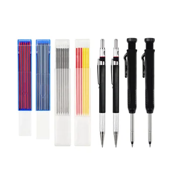 36Pcs дърводелец молив, механични дърводелски моливи комплект с дърводелски механичен молив Deephole молив за марка Draw