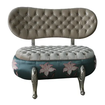 европейски стил плат диван салон за красота диван френски крем стил малък диван