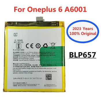 2023 години Висококачествен One Plus BLP657 3300mAh Оригинална батерия за OnePlus 6 A6001 Oneplus6 Батерии за смарт телефони В наличност