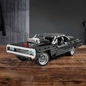 Dodge зарядно устройство състезателна кола превозно средство бързи и яростни серия събрание високотехнологични MOC градивни блокове играчки превозни средства модели MOC 421111