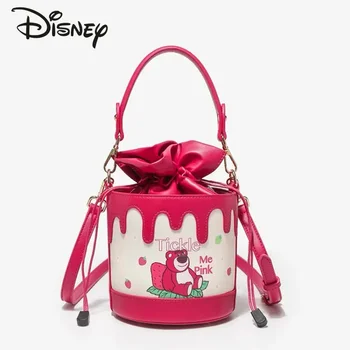 Disney 2024 Ягода мечка оригинална нова дамска чанта луксозна марка дамска чанта за кофа карикатура сладка дамска чанта за кръстосано тяло