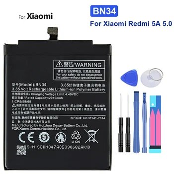 BN34 Батерия за подмяна на телефона за Xiaomi Redmi 5A за Redrice 5A за Redmi5A 3000mAh + инструменти