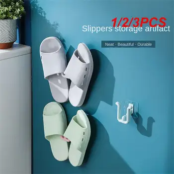 1/2/3PCS чехли багажник не пробиване баня прост чехъл кука тоалетна дренаж багажник стена монтирани спалня чист обувки за съхранение