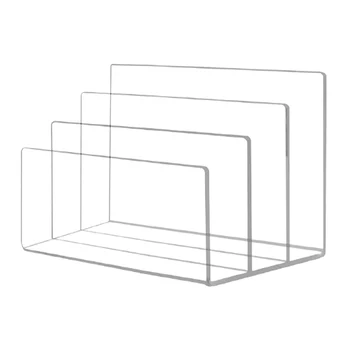 Paper Clear Acrylic School File Organizer Stand Office Home Magazine Letter Folder Book Multifunctional Desktop Document Holder