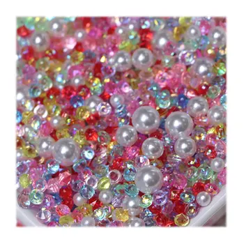 Акрилни диамантени кристални перли Bling Прозрачни конфети мъниста за декорация на сватбено тържество Конфети маса Scatter мъниста