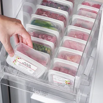 PP Кухненска хладилна кутия за хладилници за хранителни цели Специална кутия за съхранение Сортирана и запечатана кутия за замразено месо