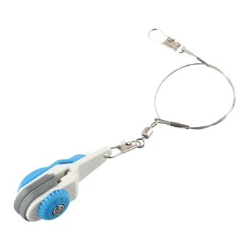  морски риболов ключалката освобождаване клип инструмент неръждаема стомана 5.5 * 1.72 * 2.6 см 6.2 * 1.9 * 2.6 см синьо + бяло Outrigger трайни