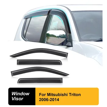 Визьор за слънце Защита от дъжд Протектор за времето за Mitsubishi Triton 2006-2014 4X4 Аксесоари за кола Двойна кабина